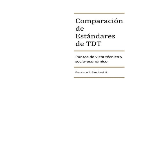 8 comparación de estándares de tdt