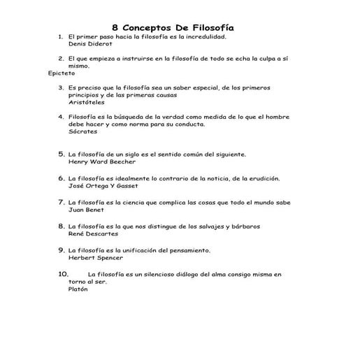 8 conceptos de filosofía