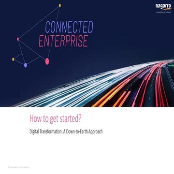 How to get started? Digital Transformation: A Down-to-Earth Approach