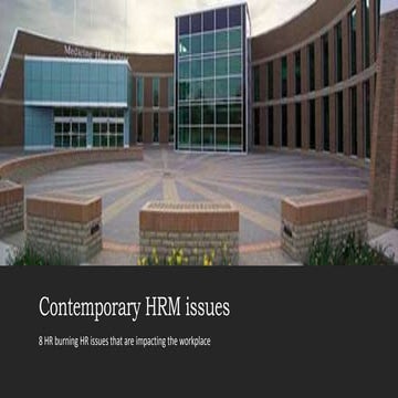 8 contemporary hrm issues
