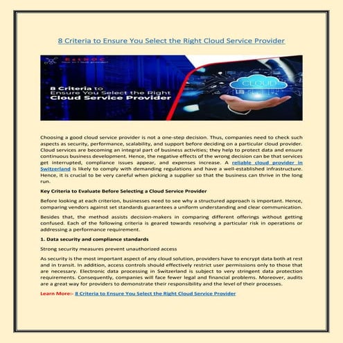 8 Criteria to Ensure You Select the Right Cloud Service Provider.pdf