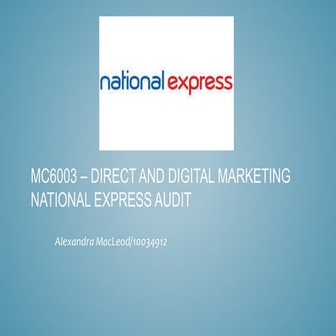 National Express Company Audit (2014)