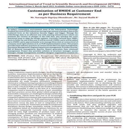 Customization of BMIDE at Customer End as per Business Requirement
