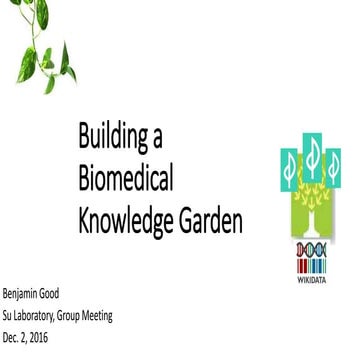Building a Biomedical Knowledge Garden 