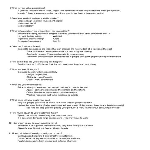 20 most important questions in business | PDF