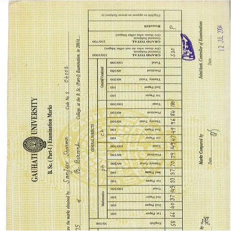 BSc marksheet | PDF