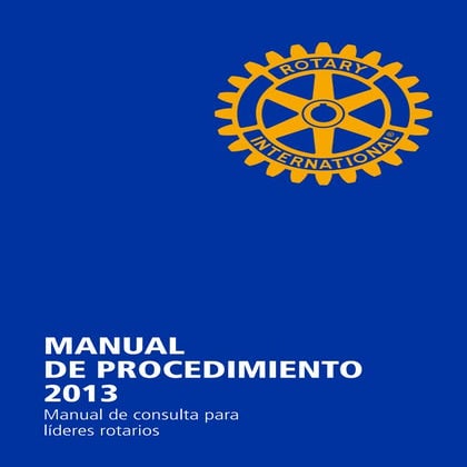 Manual de Procedimiento 2013