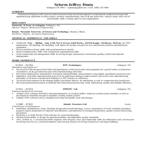 Jeffrey Selorm Dzata_Mechanical Engineer 