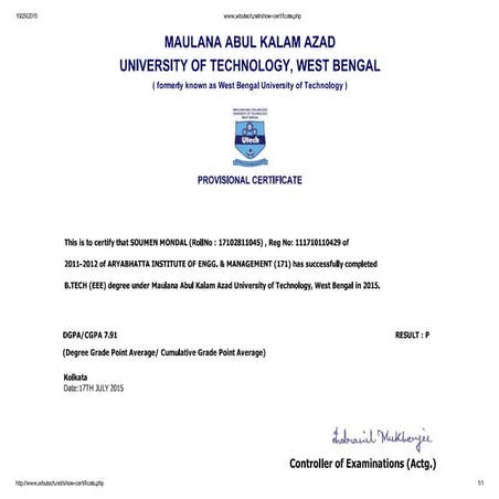 Provsional B.Tech_Degree