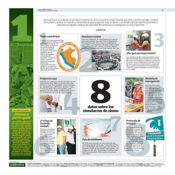 8 datos sobre los simulacros de sismo