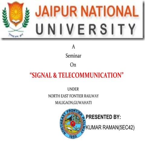 RAILWAY PRESENTATION BY SANDEEP KUMAR(5EC32)