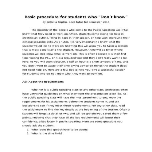 For students who _Don't know_