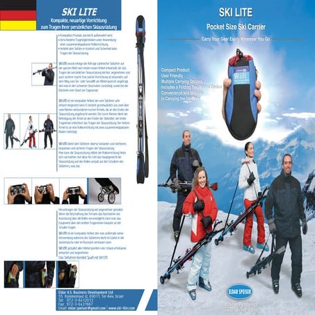 SKI LITE -rochure A4 size