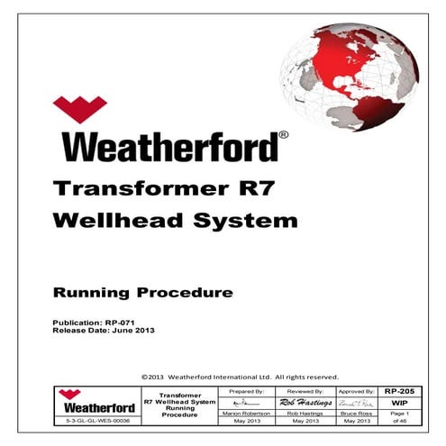 RP-205 R7 Wellhead WIP
