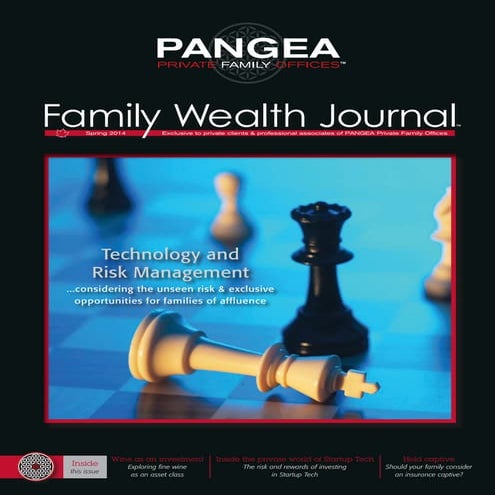 PANGEA Private Family Offices - Family Wealth Journal, Spring 2014