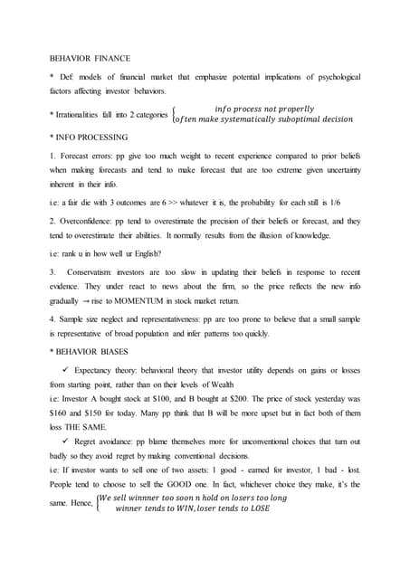 Phd thesis behavioral finance