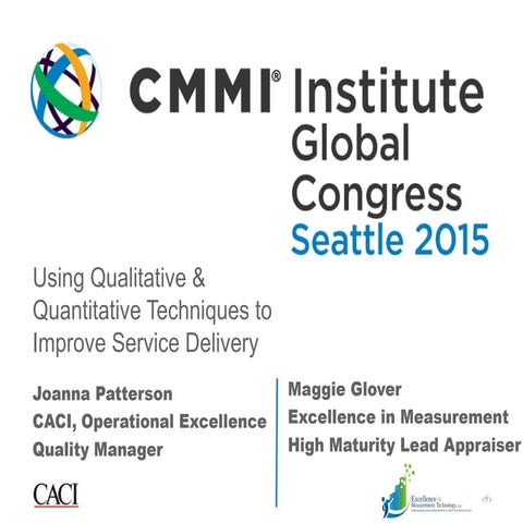 CMMI Institute Conference Seattle_Final +.PPT