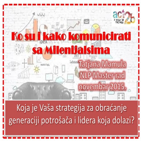 Koja je Vaša strategija za obraćanje generaciji potrošača i lidera koja dolazi