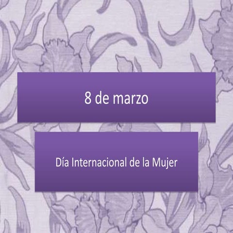 8 de marzo
