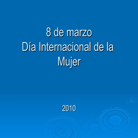 Dia Internacional de la Mujer