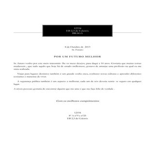 por um futuro melhor 