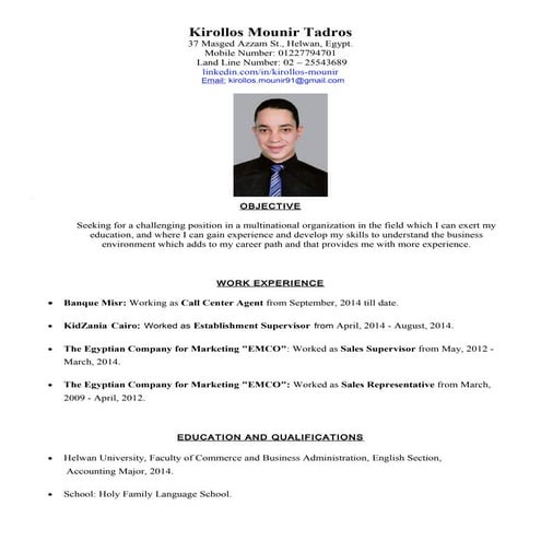 Kirollos Mounir Tadros.