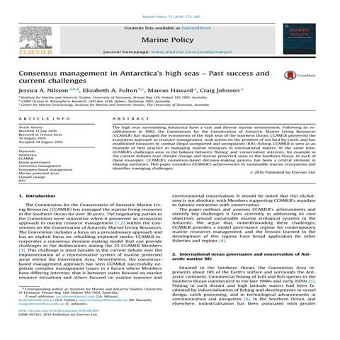 CCAMLR published