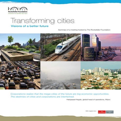 Transforming Cities: Visions of a better future
