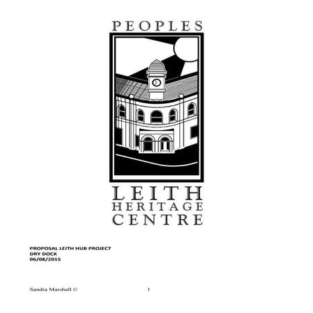 DRY DOCK BUSINESS PLAN 2015 LEITH HUB