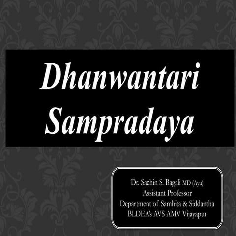 Dhanwantari Sampradaya 
