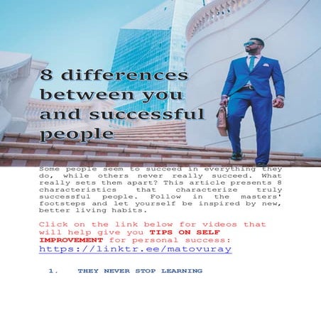 8 differences between you and successful people