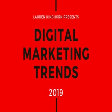 8 Digital Marketing Trends in 2019