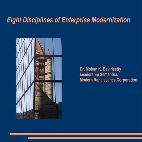 8 disciplines of Enterprise Modernizartion