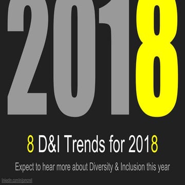 8 D&I Trends for 2018