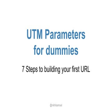 Utm parameters  for dummies