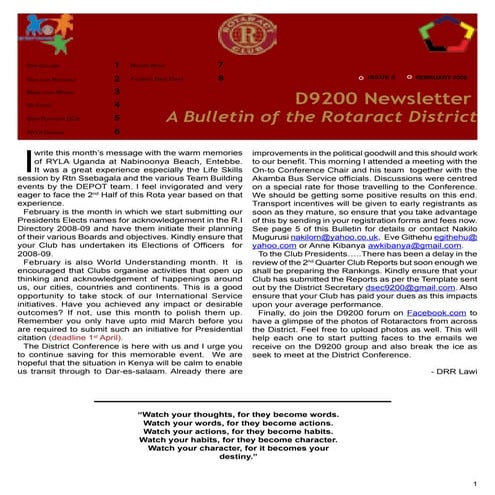 8drr bulletin feb 08
