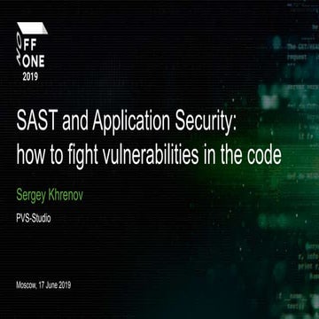 SAST and Application Security: how to fight vulnerabilities in the code ...