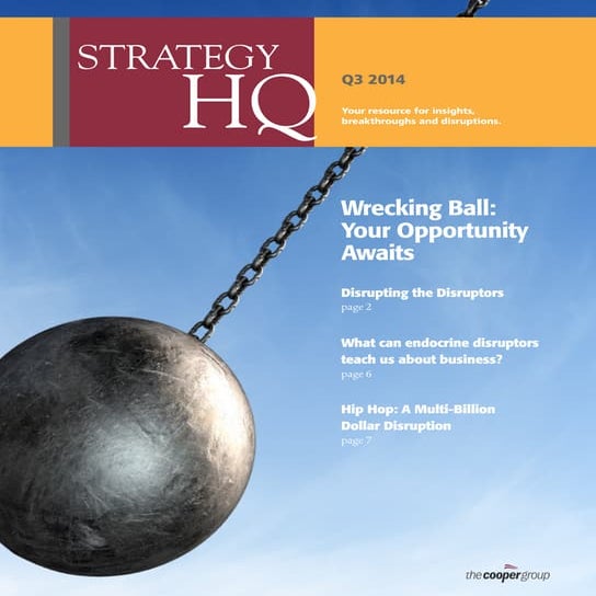 SHQ - Disruption is Your Opportunity