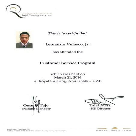 training certificate | PDF