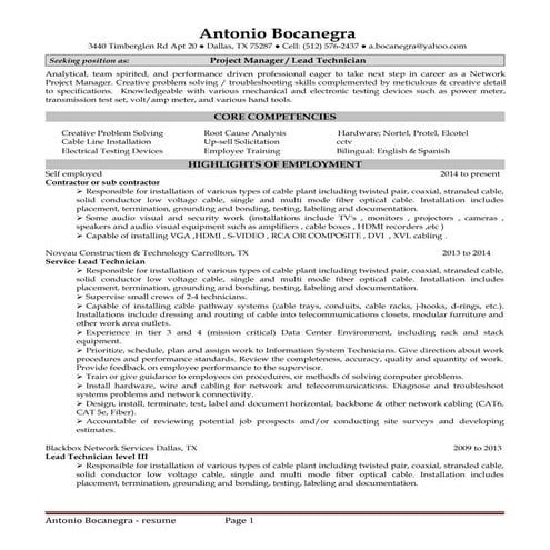 Antonio Bocanegra Resume 2015