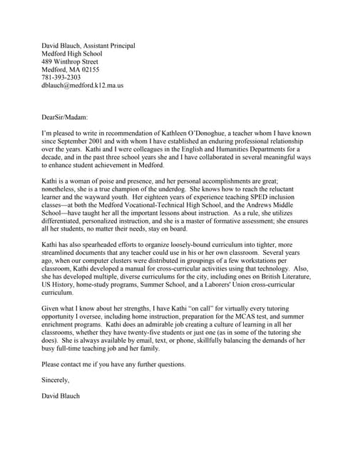 Nelson Letter of rec | PDF