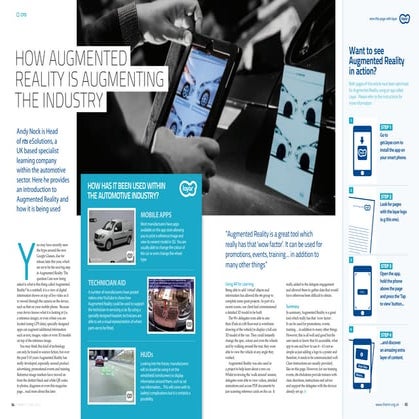 Augmented Reality: Use Cases In the Automotive Industry | PDF
