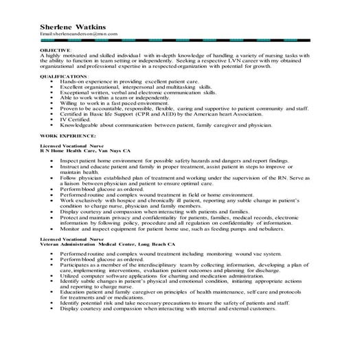 Sherlene Watkins ResumeHHnoadd