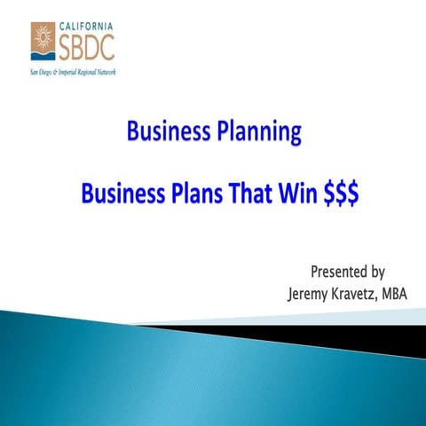 Business Plans That Win