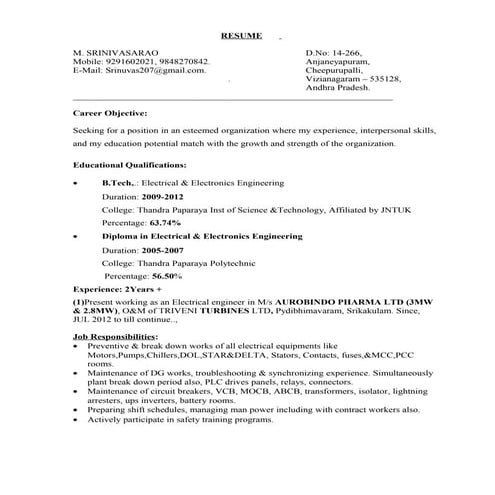 Naita training report Electro serv | PDF