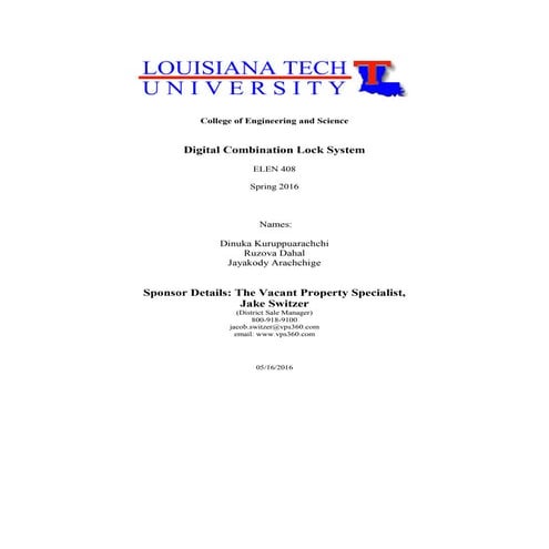 Security door lock system 