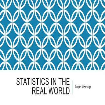 Statistics In The Real World - LI