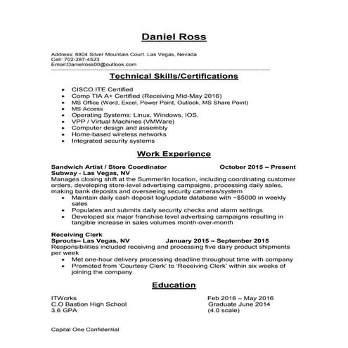 Tech Resume | PDF