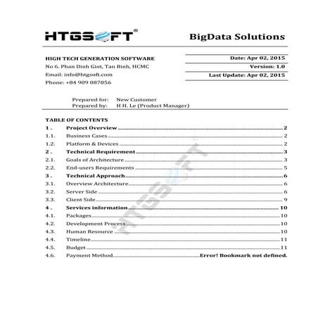 Big data solutions - Big data technology