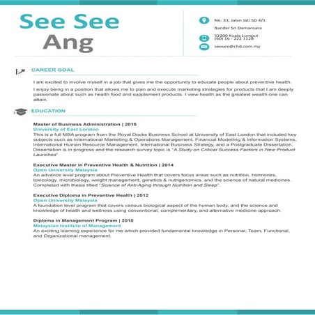 Ang See See Resume 2015